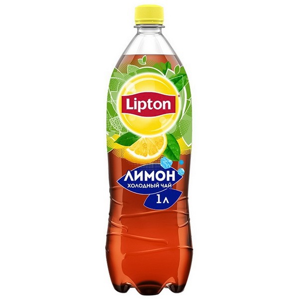 Липтон чер с лимоном 1л